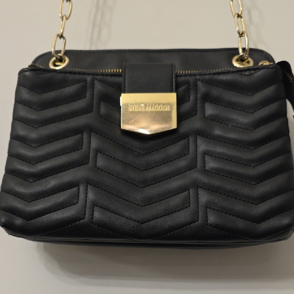 SOLD Steve Madden Black Crossbody Bag